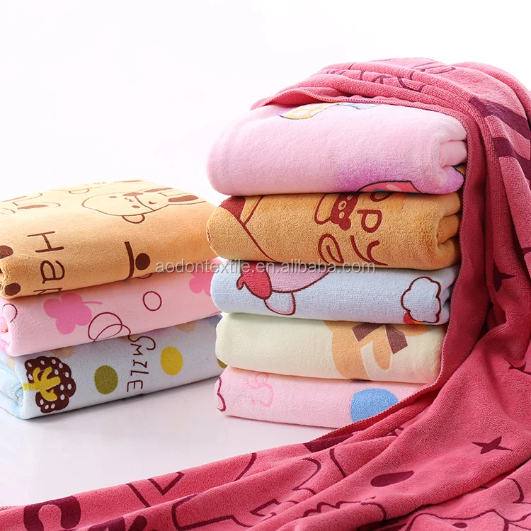 
printed microfiber bath towel 