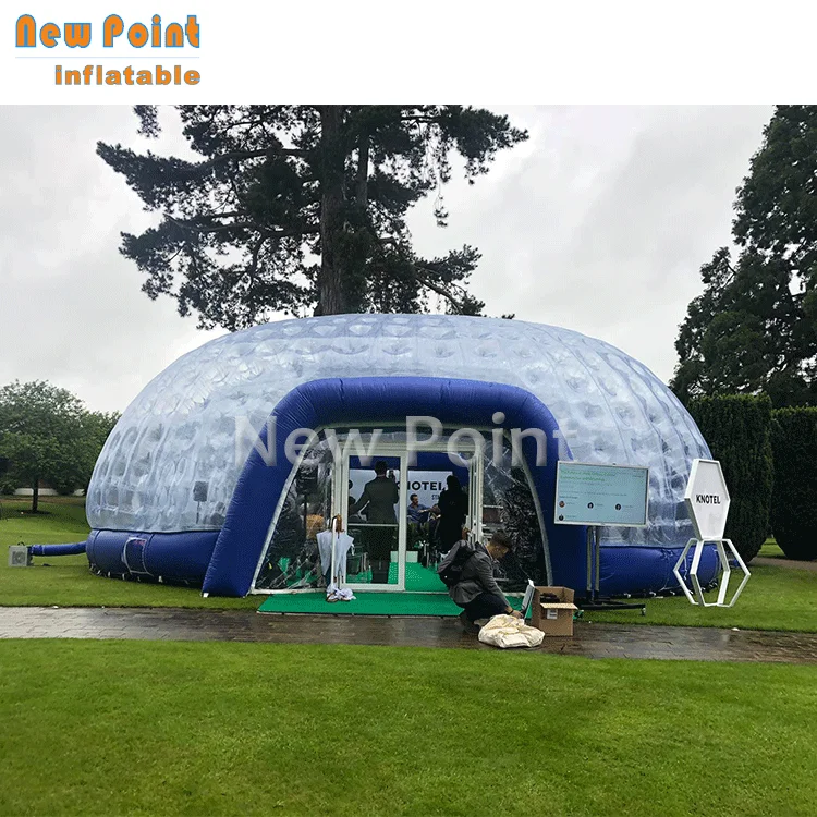 Guangzhou airtight transparent event dome tent inflatable bubble tent for rent