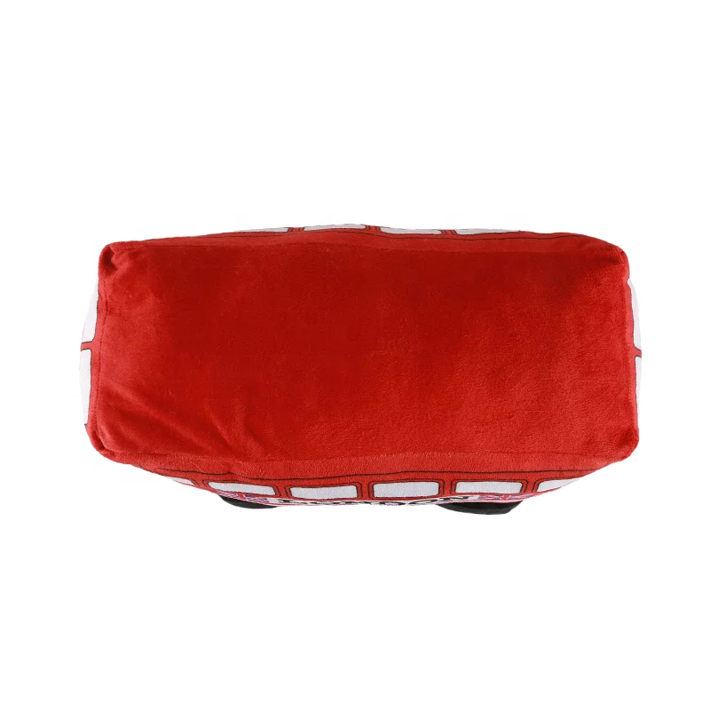 Popular wholesale soft school bus stuffed plush toy car promotion London bus