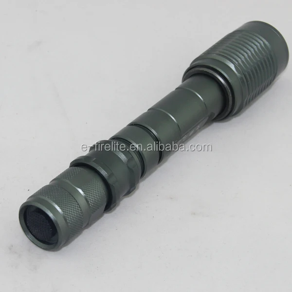
Ningbo Factory Supply Aluminum High Lumen Zooming 10w xml t6 Tactical Rechargeable 2x18650 battery led flashlight 