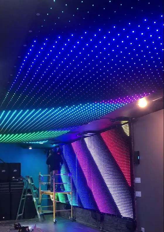 Roll up flexible/stage led screen for concert,led curtain screen display,flexible led video wall