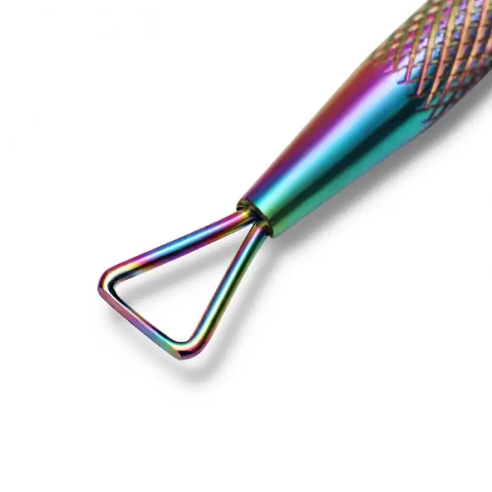 Nail Polish Remover Cuticle Stainless Steel Triangle Cuticle Peeler Scraper Remove Gel Nail Tool