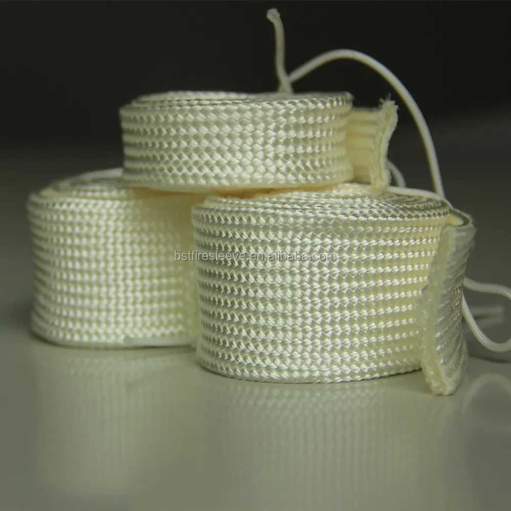 Fireproof high temperature thermal protection boilers thermocouple wire High Silica Fiber Sleeve