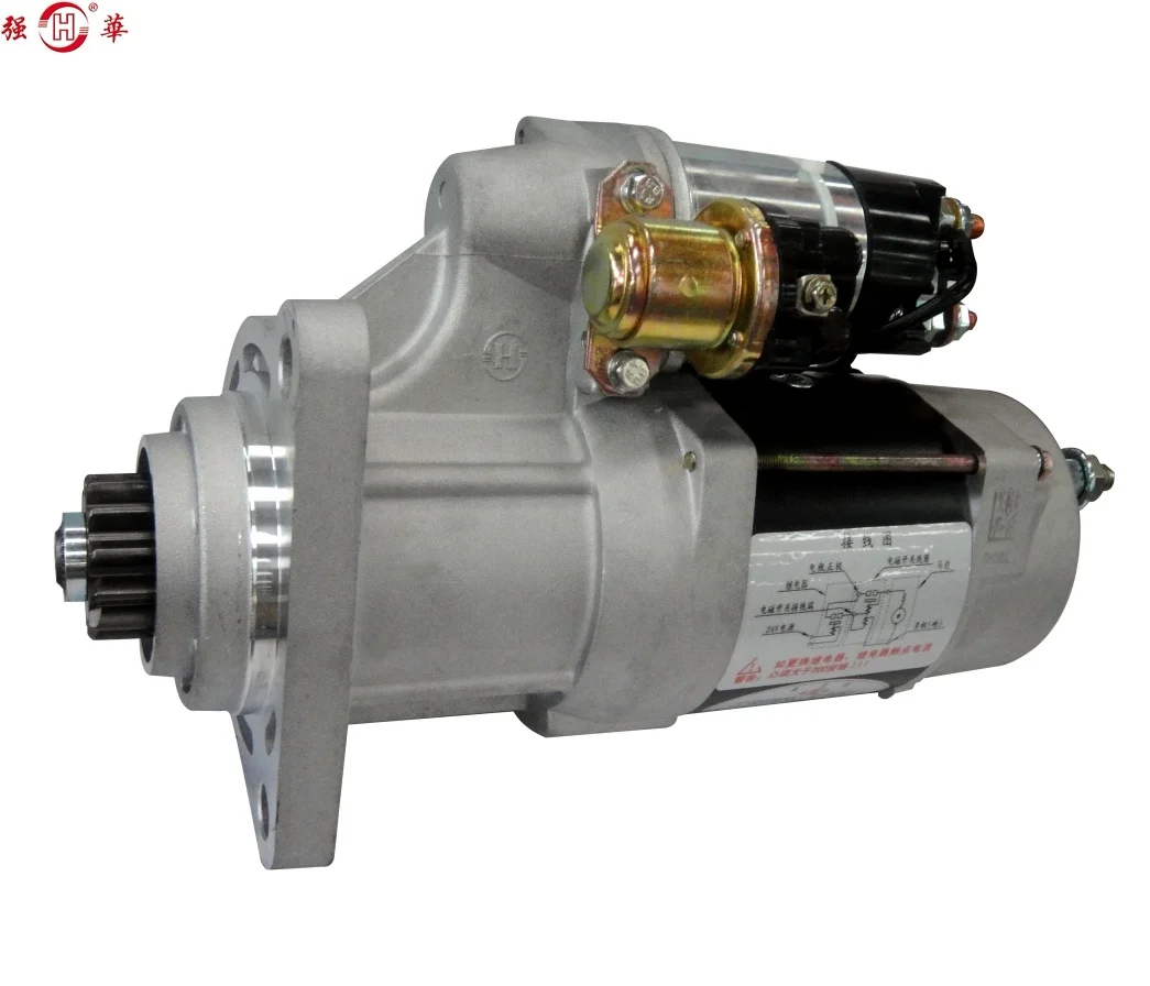 QDJ2810 24V 7.5KW  Starter Motor 3415537 M105r3038se for 6CT QSC8.3 SERIES Diesel Engine
