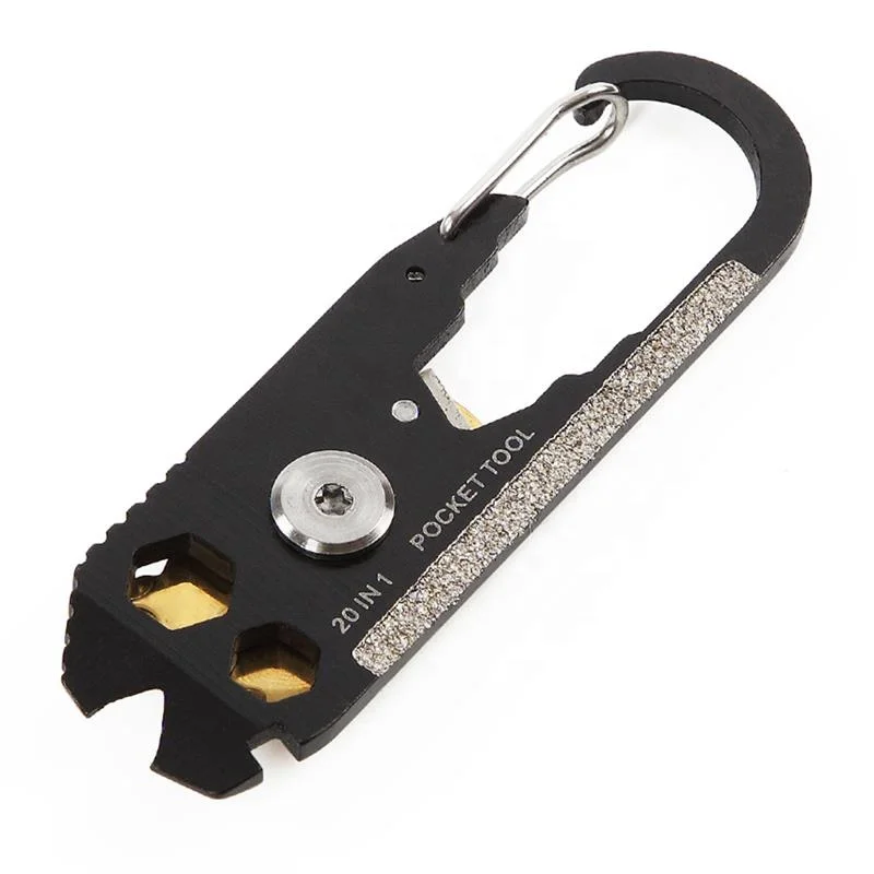 Hot selling new Outdoor Multipurpose Mini Gadget Climbing Carabiner Keychain for camping hiking travel