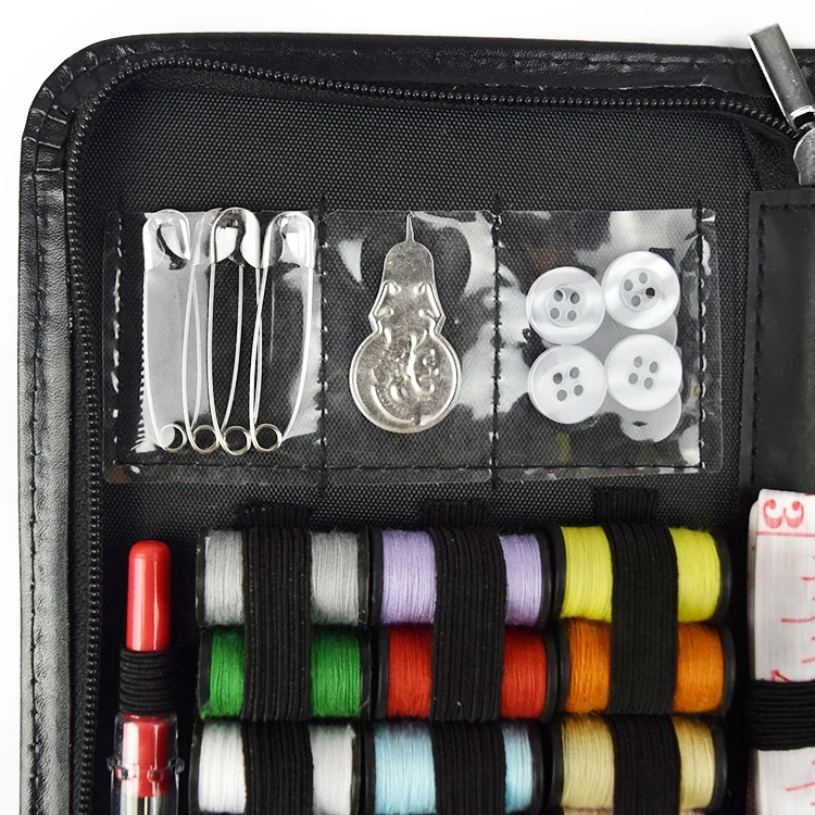 Wholesale and Black PU Leather Sewing Kit