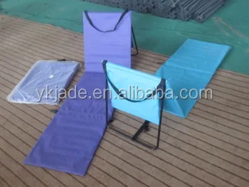 China suppliers folding beach mattress backrest,custom folding nylon beach mat outdoor waterproof  beach mat chair as seen tv