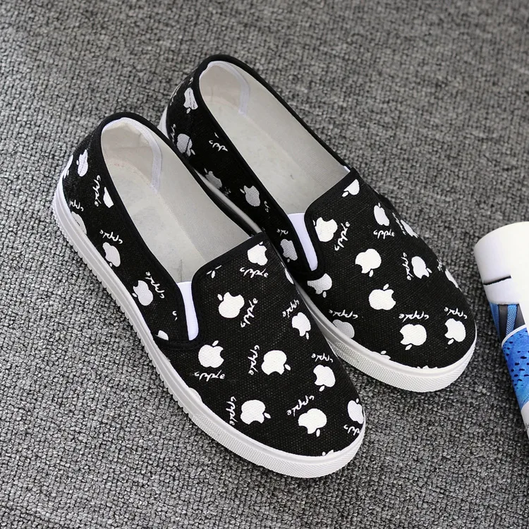 New model slip on casual women sport canvas shoes