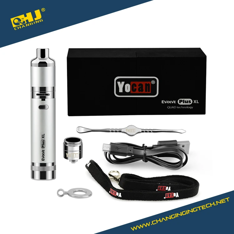 Yocan Evolve Plus XL 1400mah Vape Pen for Wax Quartz Dual Coil Wax Vaporizer