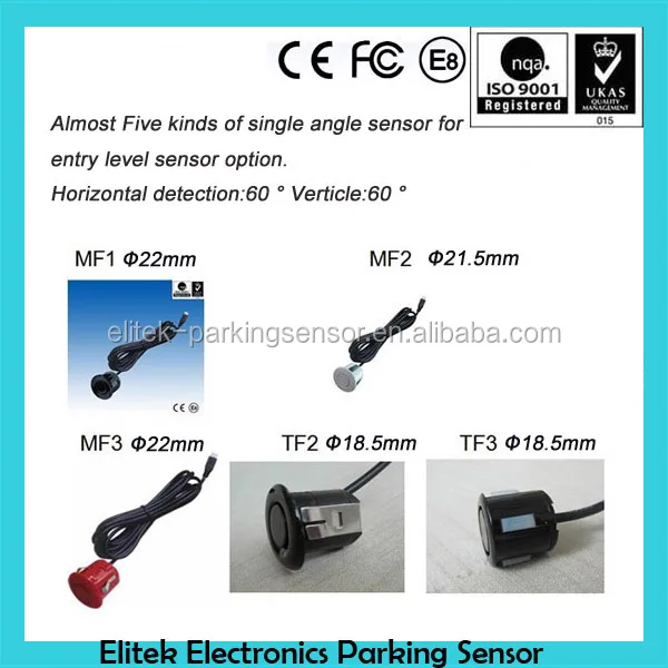 Wireless parking sensor with 8 eyes,front and rear parking sensor