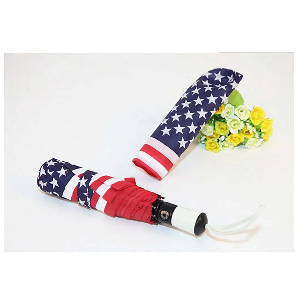 heat transfer printing automic flag umbrella American flag umbrella
