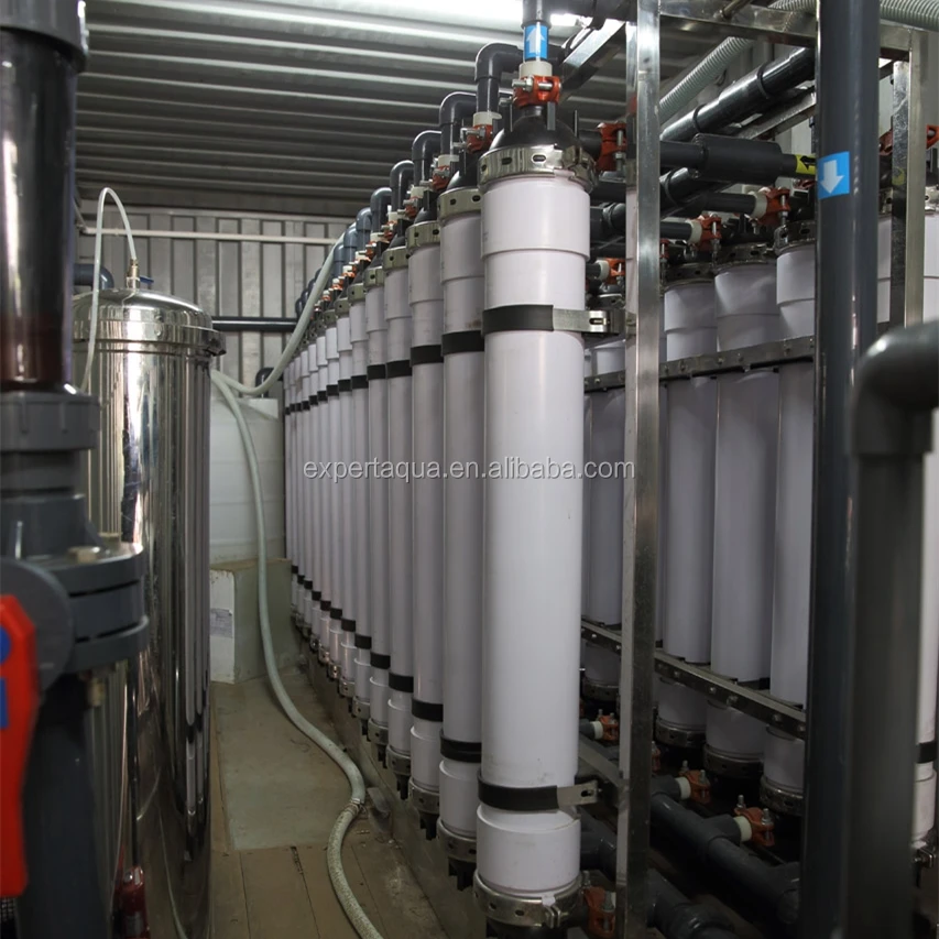 containerized water treatment plant for propylene glycol concentration system