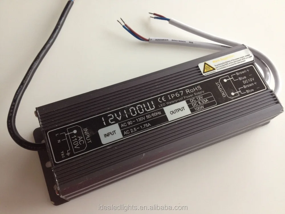 
200w waterproof led driver for strips and modules 