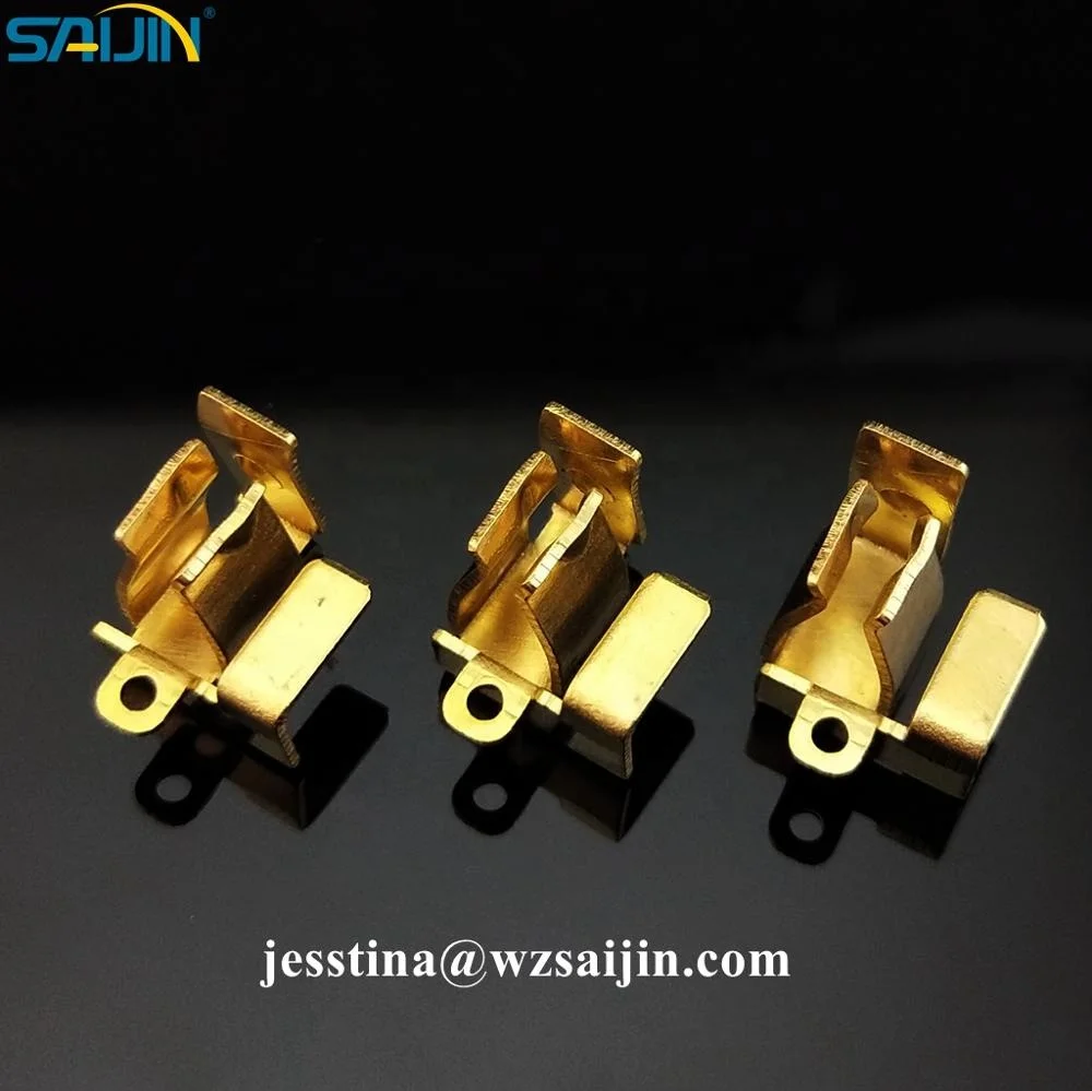 Brass universal socket accessory sheet metal part earth contact for switch socket