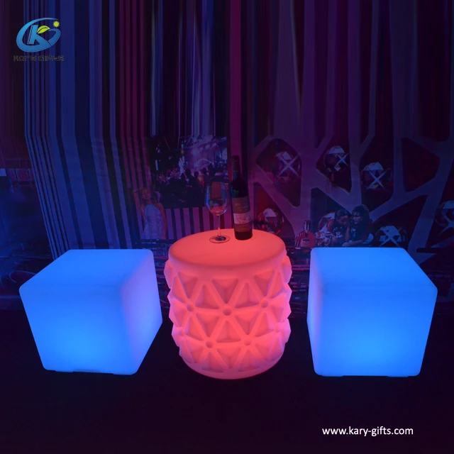 Bar furniture for events modern patio LED Bar Furniture bar stool