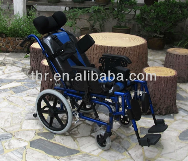 THR-CW958L Rehabition equipment cheap recliner standing wheelchair for cerebral palsy children