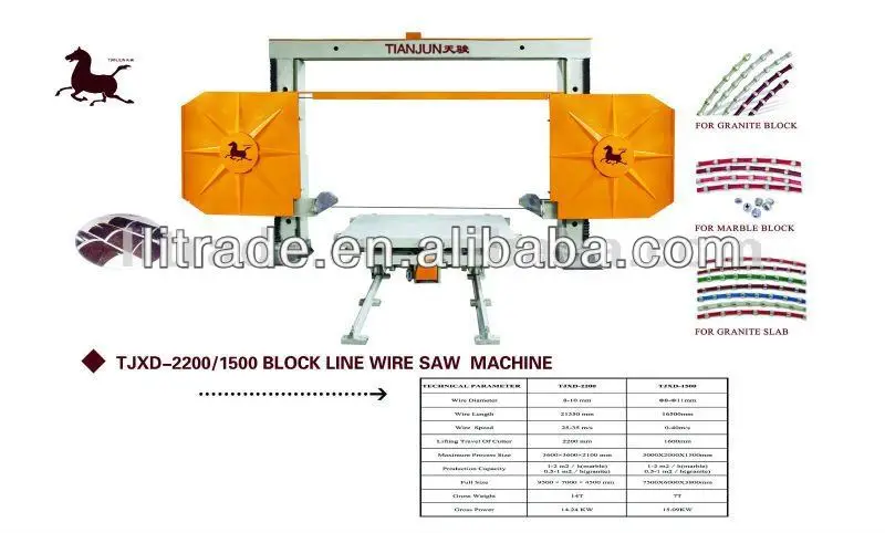 TJXD-1500N, CNC Marble and Granite Shaping Wire Cutting Machine