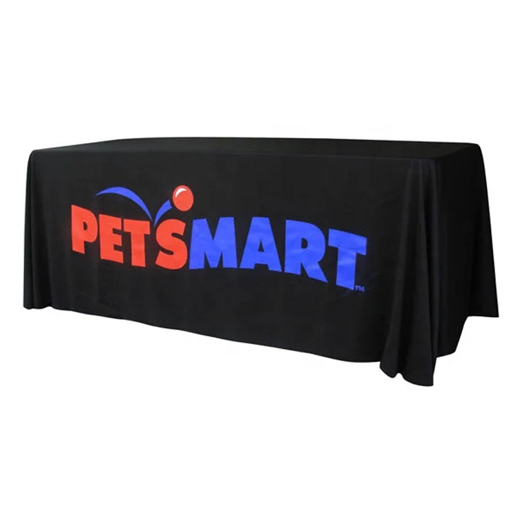 
4ft 6ft 8ft Custom Print Trade Show Throw/Fitted/Spandex Table Cover 