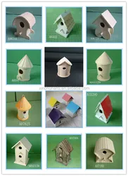 hot sale Wood Bird nest DIY bird house antiques bird breeding cages