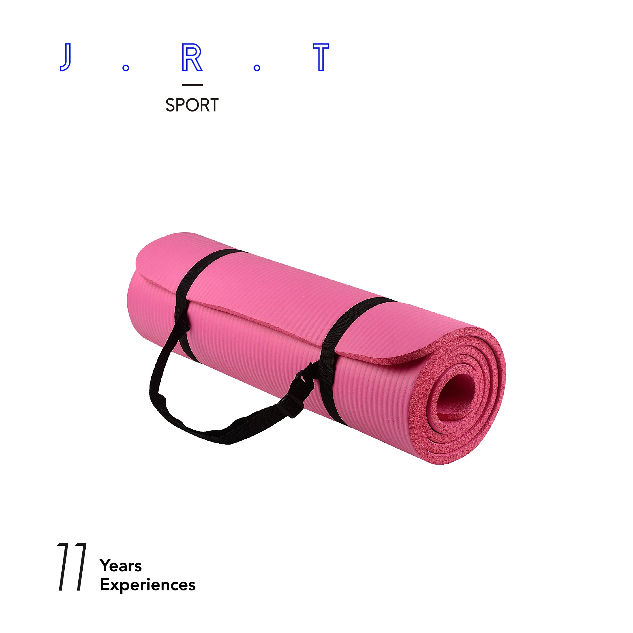 Non-slip Durable NBR Yoga Mat with Carrying Strap