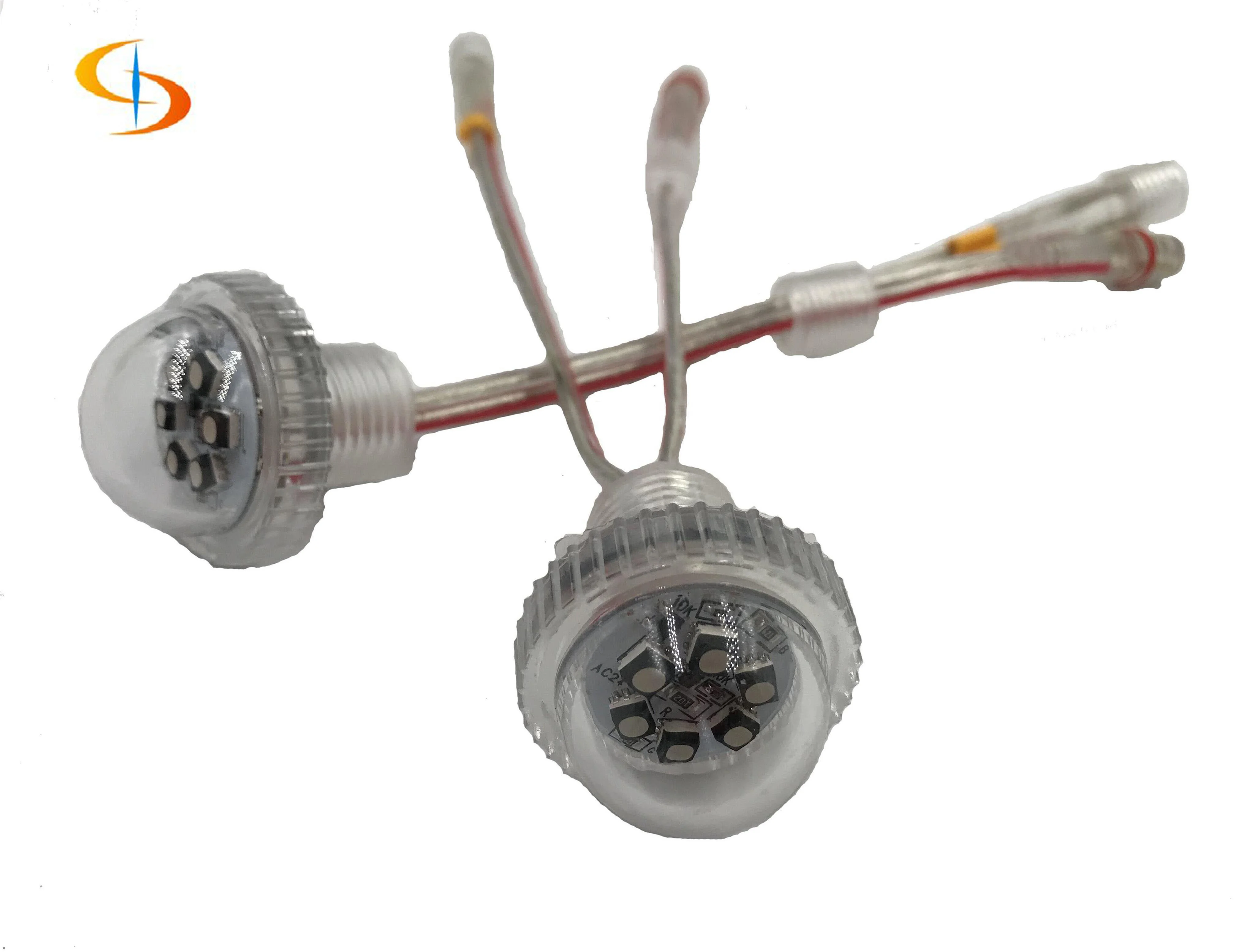 Автоматический RGB Светодиодный точечный светильник 26 мм SMD круглый пиксельный светильник для аттракционов