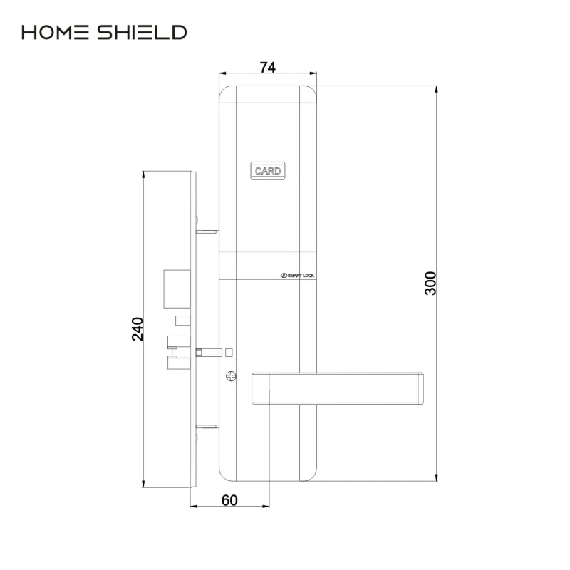 Смарт-Дверной Замок rfid для системы управления комнатами в отеле