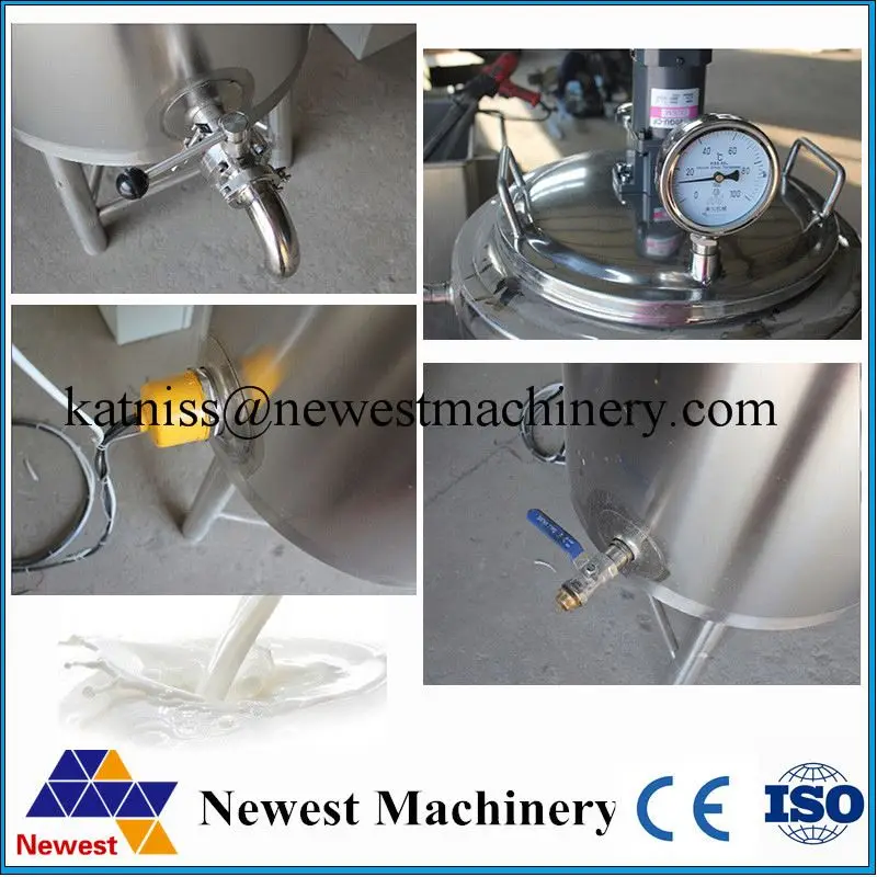 
stainless steel goat milk pasteurization tank/milk pasteurizer tank/fresh milk sterilize pasteurizer 