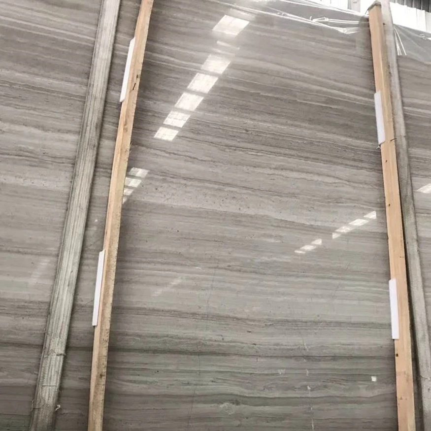 wood grey marble wall panel for bathroom