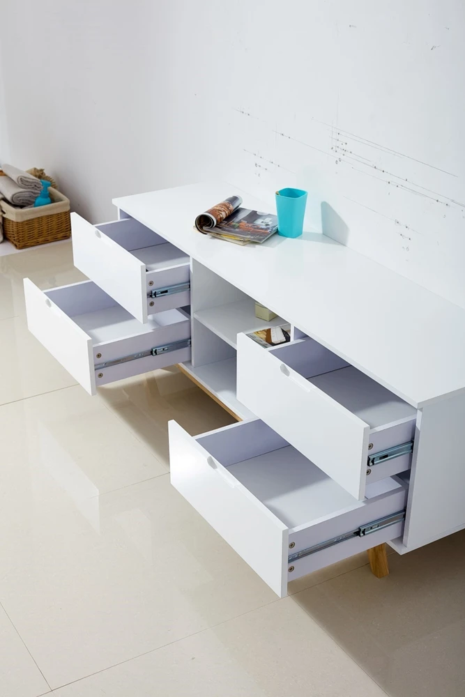 2023 hot sale Customized Size Modern Style Stand Tv Cabinet White