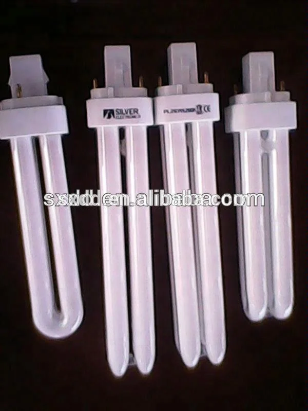 Compact Fluorescent Lamp PLC / PL Tube Flourscent Tube 2700K 4000K 6500K Glass 2U Shape G23 2pins G24Q-4 4pins9w 11W 13W 18W 26W