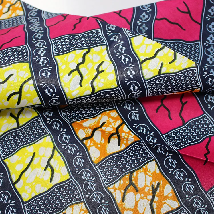 cotton printed wax african wax fabric wholesale