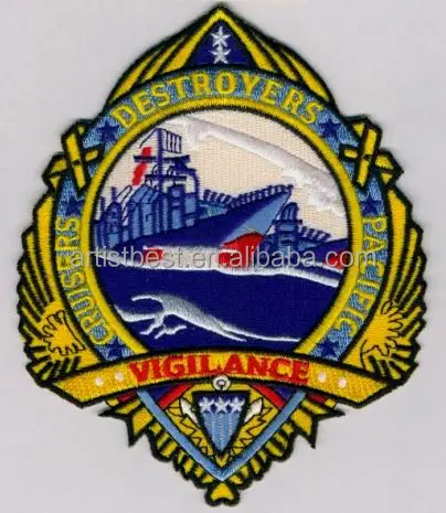 Custom big motorcycle club eagle logo embroidery patches