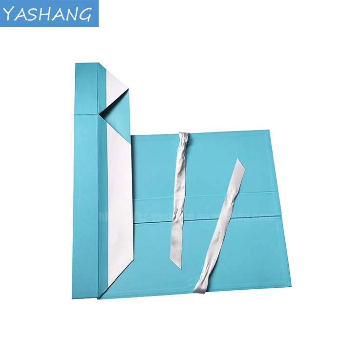 Marble paper display gift box for dress with rigid lid custom eyelash packaging box flat