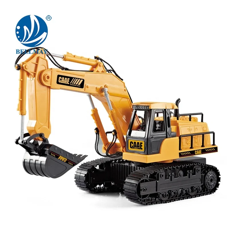 Bemay Toy 2019 NEW 2.4 G 1:45 Scale 7 Channel Remote Control Simulation Truck RC Excavator Metal Toy