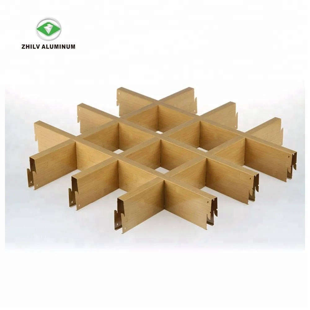 
Popular Rust-Proof Wood Lay In Grid Ceiling For Mall 