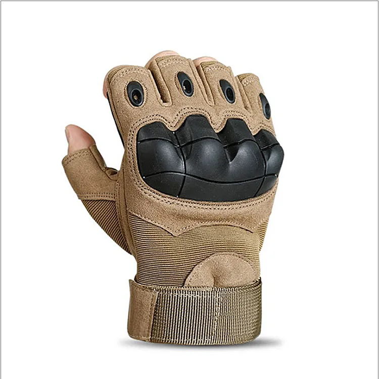 Gina Outdoor Wear-resistant Anti-slip Tactical Fingerless Gloves for Riding Cycling Motorcycle Driving Gloves