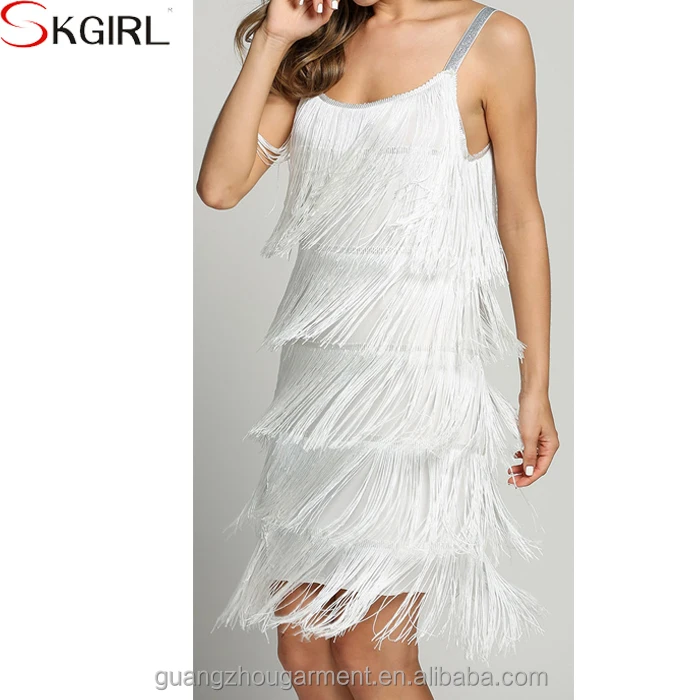 Wholesale 1920s costume tassel layered fringe party gowns great fancy flapper gatsby dress for ladies