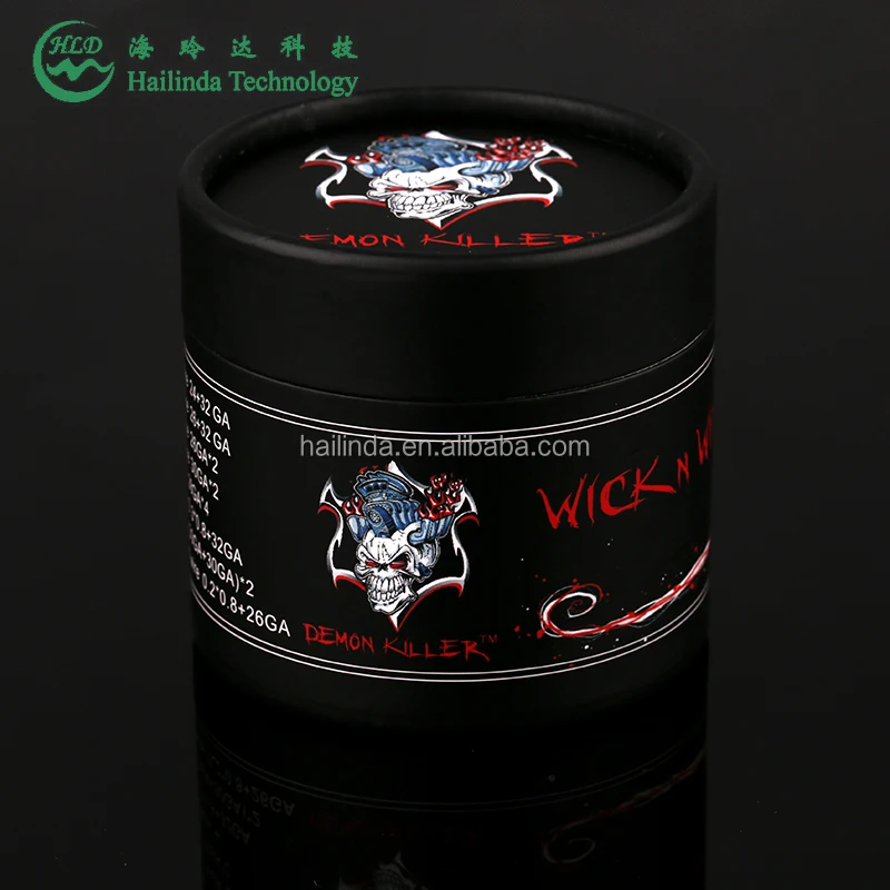 
Newest products 15ft each roll demon killer vape wires with cotton demon killer twisted alien tiger wire quad heating wire 