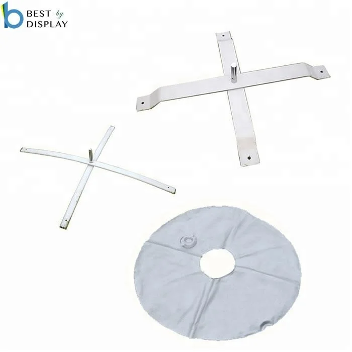 Beach flag accessories cross base with water bag ground spike