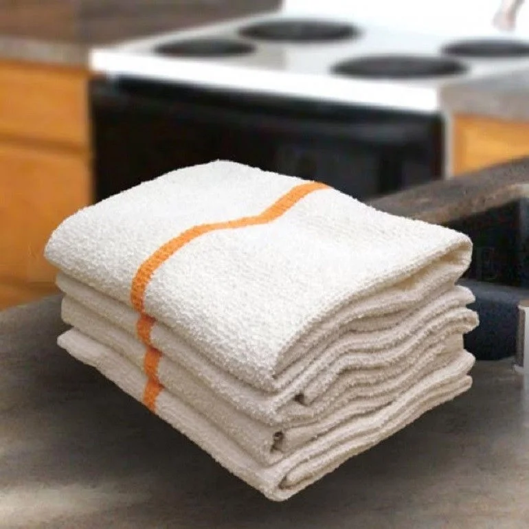 Bar Mop Cleaning Kitchen Dish Cloth Towels 100% Cotton