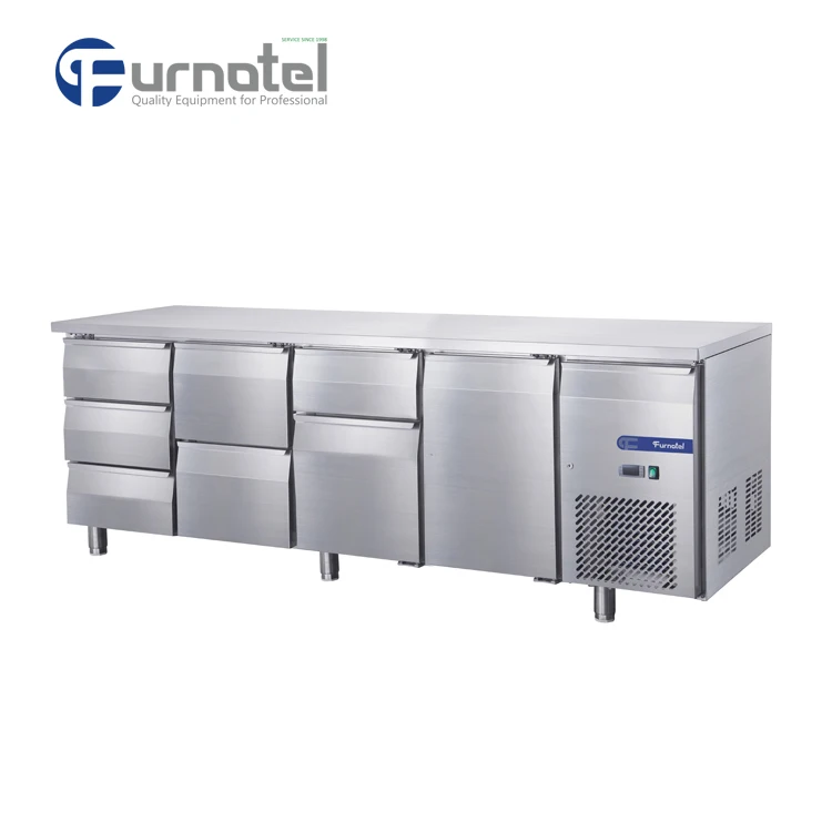 FRCF-5-1 FURNOTEL Stainless Steel Industrial 4 Doors Refrigerator and Freezer Good Price