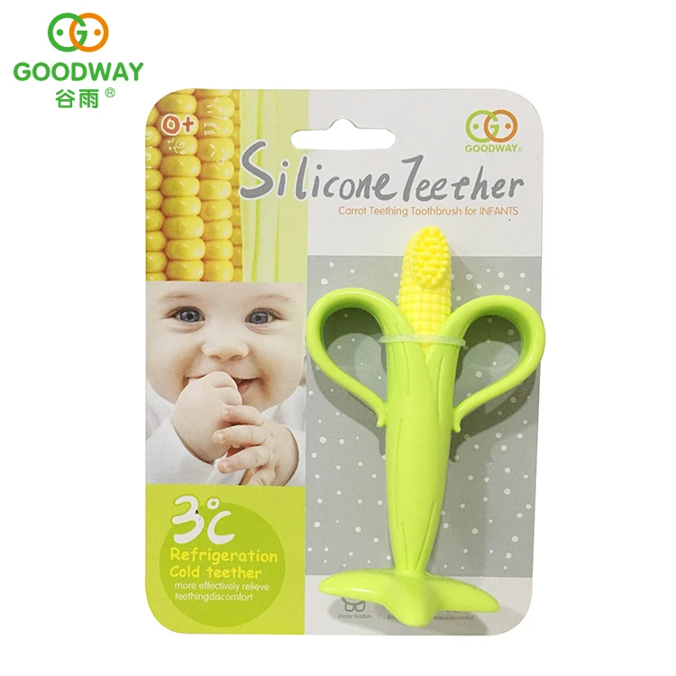 Vegetable Shape Bpa Free Toy Molar Corn Silicone Baby Teether