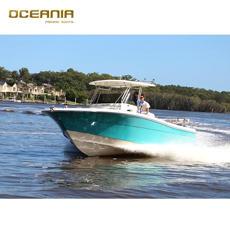 Speed fiberglass center console tuna fishing boat for sale