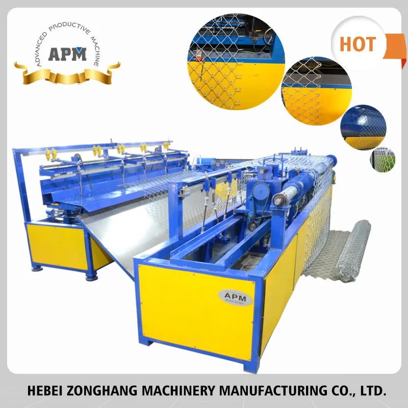 APM-CLM-3 Manually Operated Chain Link Fence Making Machine from China