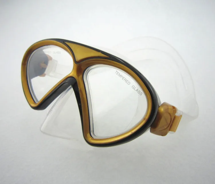 Kids Waterproof tempered glass snorkel gear wide vision silicon dive quality mask