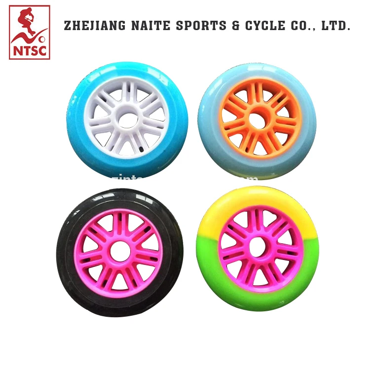 Aluminium big wheels kick pu 110mm scooter wheels