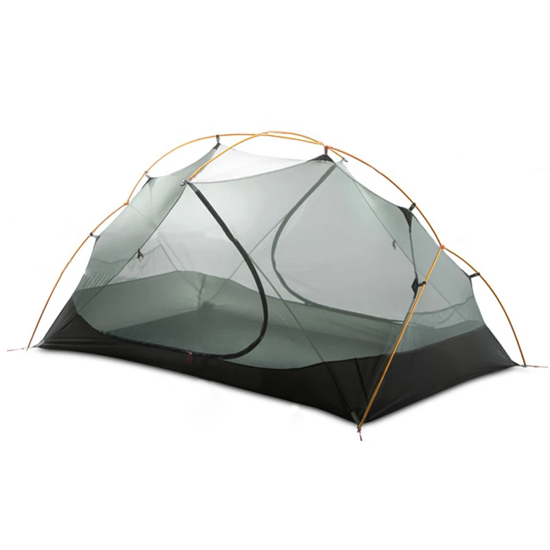 New Design Outdoor 3 Season Hiking Waterproof Ultralight Aluminum Pole Nylon Silicon Cloth 2 Person Family Camping tent