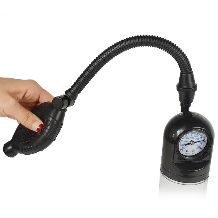 
2018 Best Selling manual manometer vacuume rection penis enlargement penis pump device 