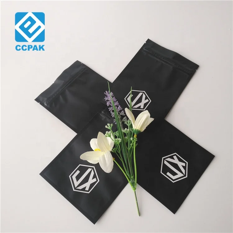 Mylar foil 3 side sealed flat sachet for sunflower / alfalfa / grass seed packaging, mini ziplock bags