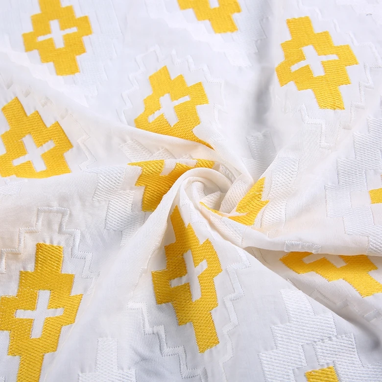 China supplier cotton fabric embroidered textile swiss voile fabric 100% cotton for garment
